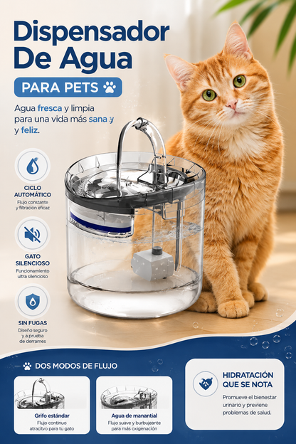 FUENTE DE AGUA PARA GATOS | AGUA FRESCA Y EN MOVIMIENTO