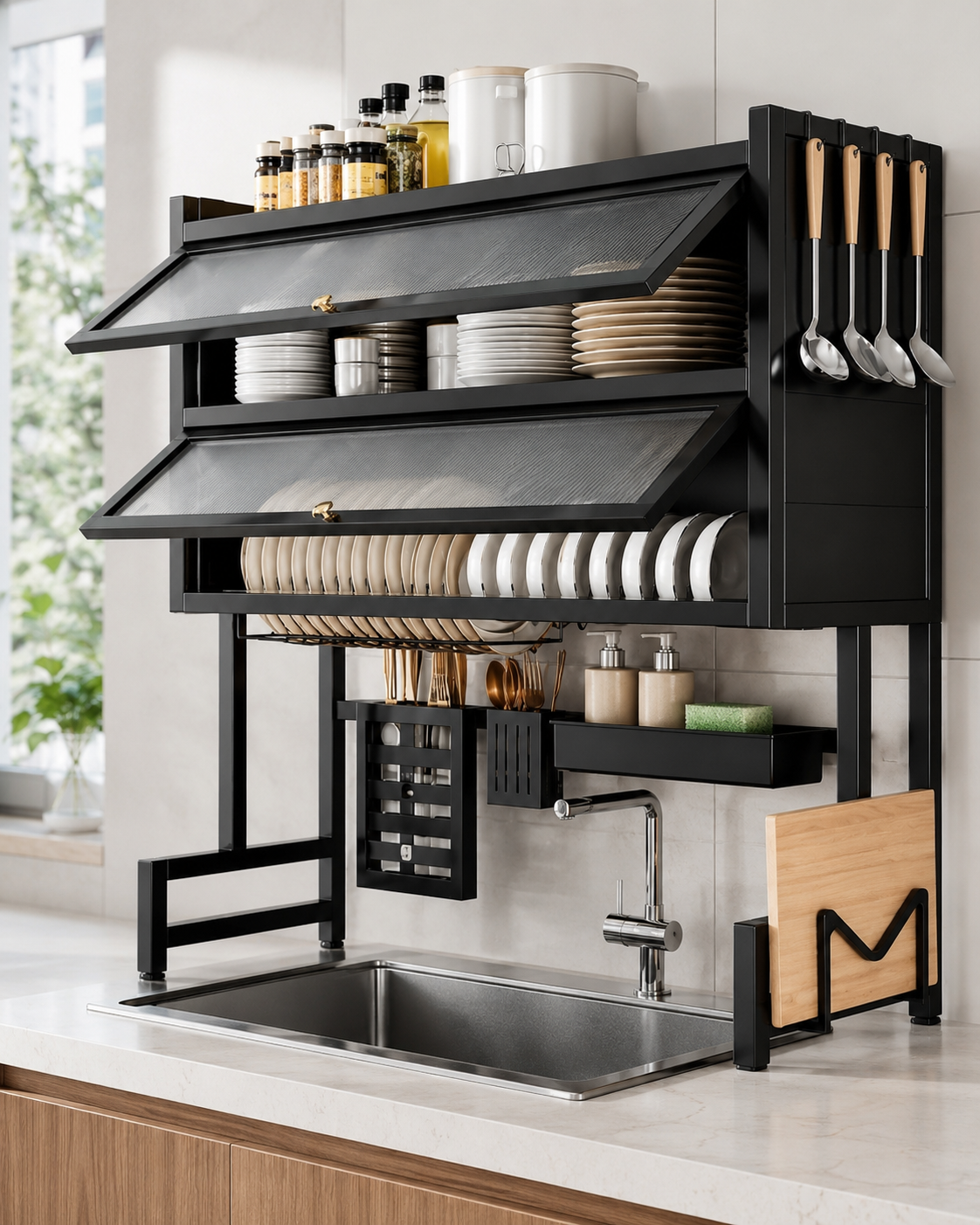 ORGANIZADOR DE COCINA 2 TAPAS: MÁS ORDEN Y MÁS ESPACIO