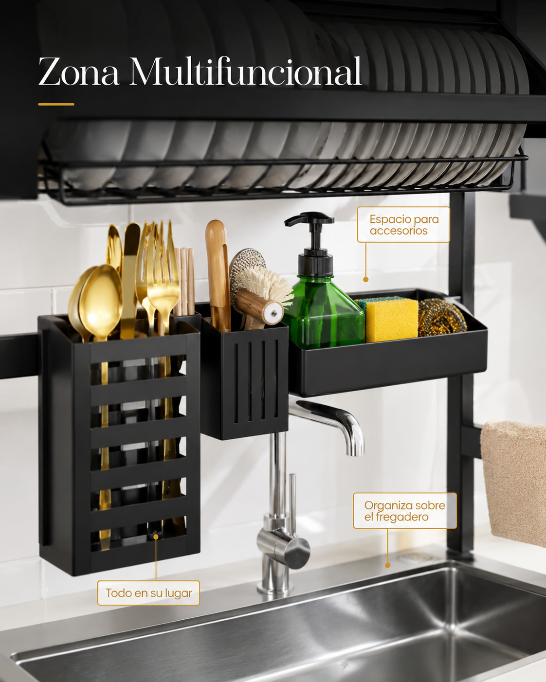 ORGANIZADOR DE COCINA 2 TAPAS: MÁS ORDEN Y MÁS ESPACIO